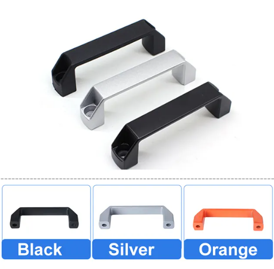 Aluminium Pull Handle Handle Door Pull Handle Alloy Metal Low MOQ Silver for Inverter Machine With Hole Distance 90mm Aluminum