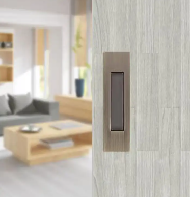 Zinc Alloy Square Round Recessed Sliding Door Cabinet Bedroom Cupboards Drawers Concealed Hidden Furniture Handles_image_1