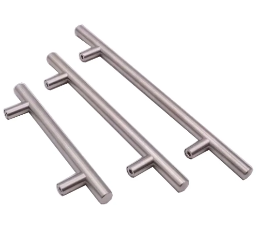 Cabinet Hardware Furniture Hardware Supplier Drawer Soft T Bar SS Door Handle Stainless Steel Tube Handle