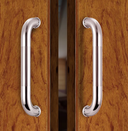 Kensharp Tubular Stainless Front Sliding Glass Door O Shape Shower Pull Handle Double Sided Bathroom Glass Door Handle