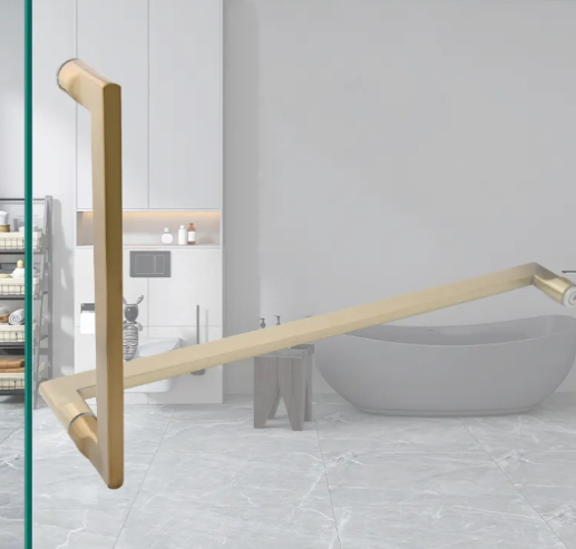 Kensharp Stainless Steel Bathroom Accessories Shower Room Glass Door Handle Wall Holder Safety Handrail Bathroom Grab Bars