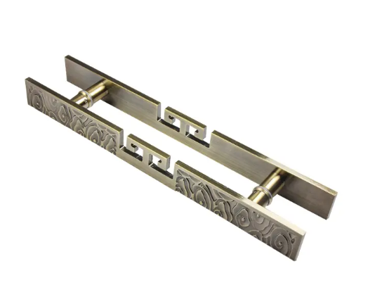 Kensharp Designer Glass Handles Antique Brass Main 18 Inch Stainless Steel long Door Pull Handle Door Long Handle for Hotel Gate