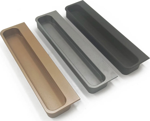 Factory Wholesale Gold Recessed Wardrobe Furniture Pull Embedded Aluminum Cabinet Drawer Handle