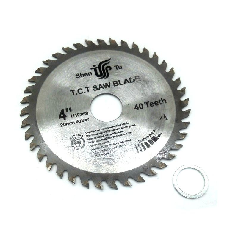 4Inch Circular Saw Blades Tungsten Steel Alloy TCT for Wood Aluminum 40Teeth