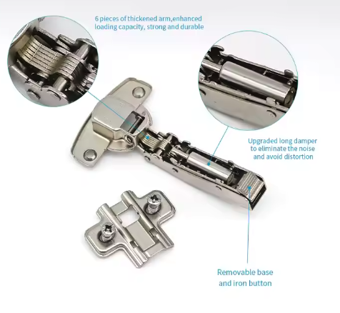 Adjustable Hinge Soft Close Cabinet Hinges 3-7mm (家具五金橱柜可调铰链软关闭橱柜铰链)_image_2