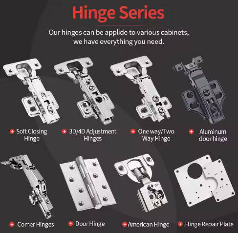 Adjustable Hinge Soft Close Cabinet Hinges 3-7mm (家具五金橱柜可调铰链软关闭橱柜铰链)_image_4